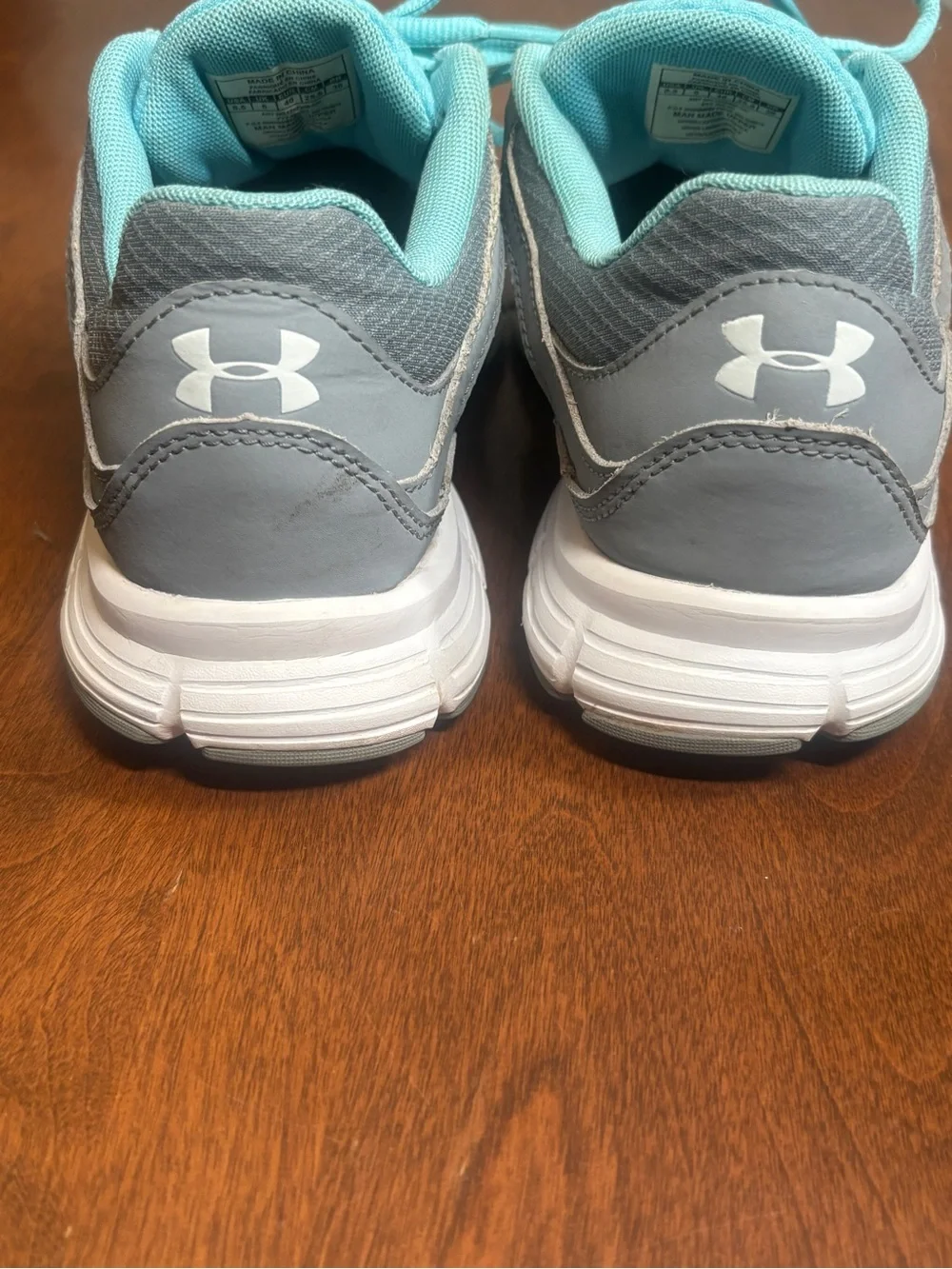 Under Armour Women’s Teal and Gray Athletic Running Shoes